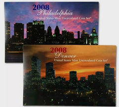 2008 P/D US MINT UNCIRCULATED COIN SET UNOPENED BOX!  OGP~28 Coins Total-