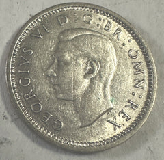 Lot Of 2 Great Britain 3 Pence Silver AU