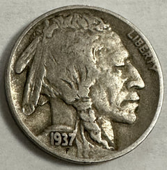 1937-D 5C Buffalo Nickel Extra Fine Lot # 1937-D (2)