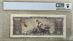 Brazil 1963 50 Cruzeiros PCGS VF-25 Pick#179