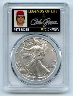 2024 $1 American Silver Eagle PCGS MS70 FS Legends of Life Pete Rose (low Price)