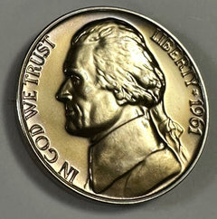Lot Of 4 Gem Proof Jefferson Nickel Orig. Mint Cello(1961-1964) Lot# JNP (61-64)
