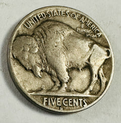 1929-D 5C Buffalo Nickel Full Date And Mint Mark With Almost Full Horn # BN #23