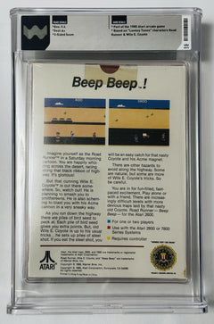 Atari 2600 ROAD RUNNER / WATA GRADED 9.4 A+ NEW Sealed! Vintage 1989