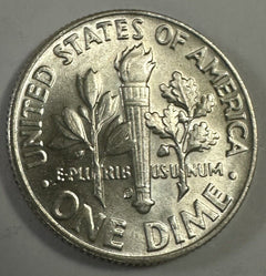 1964-D Roosevelt Dime - BU Gem -Uncirculated - 90% Silver Lot # RD 1964-D BU (2)
