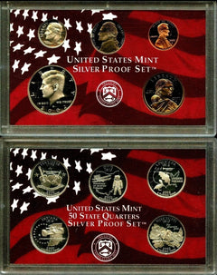 2002 Silver Proof Complete Set U.S. Mint Original Government Packaging OGP COA