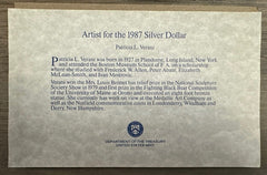 1987-S Prestige 6-coin set -with COA including  silver Constitution  $1.
