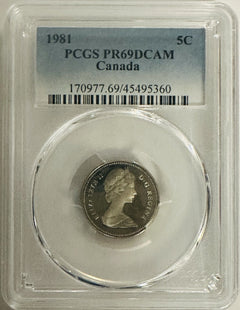 50% Off Lot Of 3 Canadian 1981 Coins PCGS PR69DCAM ($14.99 Regular $30) # OA 153