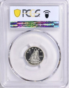 1966  Canada Silver  10 Cents PCGS PL66Cam (low Price) # CTC 1966 PL66CAM