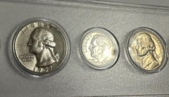 1957 Whitman Holder 5-coin Set Lot # 1957