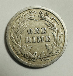 1913 P Barber Dime -XF-Extra fine- scarce  # BD 1913-P XF