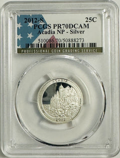 Silver Lot Of 2 National Park Coins ( PR70 & PR69) Low Price # SQL 11