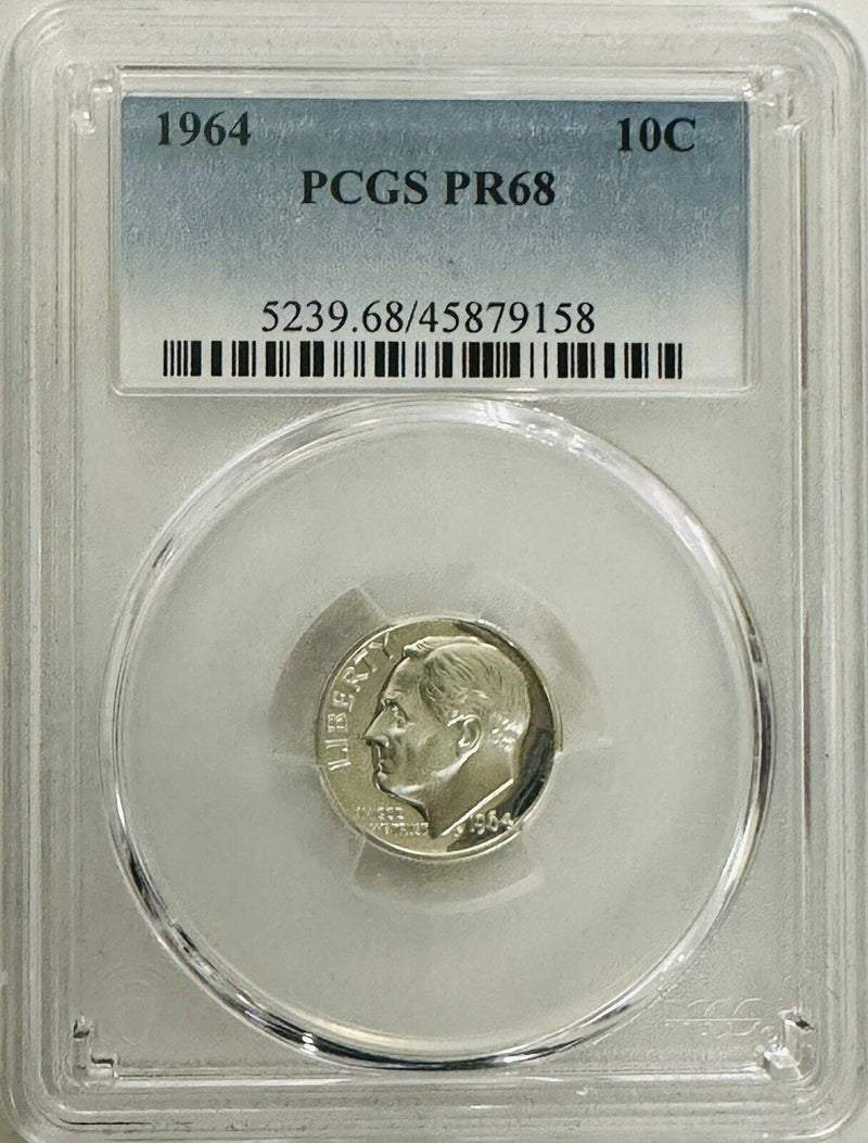 1964  (Proof) Silver Roosevelt Dime 
