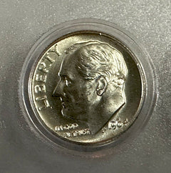 Gem BU 1964 5-coin Set In Whitman Holder Lot #1964