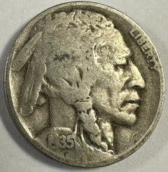 1935-PD&S 5C Buffalo Nickel F-XF Lot # BN 1935-PD&S “FREE SHIPPING “