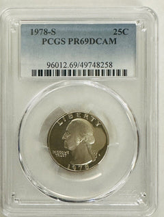 Lot Of 5  Year Run Washington Quarters (78-82) PCGS  PR69DCAM (Book Val. $78) #5