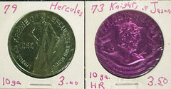 Lot Of 2 Tokens ( Hercules & Knights Of Jason) (Lowest Price)