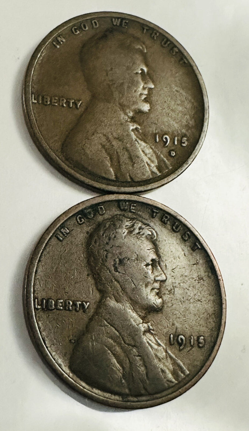1915 P & D Lincoln Wheat Cent # L P 1915  P & D #2