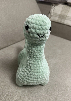 Handmade Crochet  Large Dinosaur ( 10 In By 10 In) As Shown (great Gift Ideas)