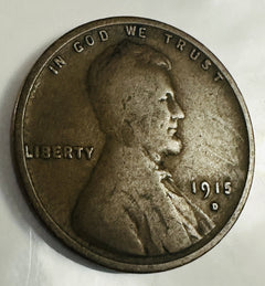 1915 P & D Lincoln Wheat Cent # L P 1915  P & D #2