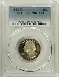 Lot Of 5  Year Run Washington Quarters (78-82) PCGS  PR69DCAM (Book Val. $78) #5