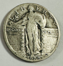 1929-P Standing Liberty Silver Quarter VF W/ Full Date As Pictured # SLQ1929P VF