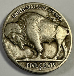*1936 S BUFFALO NICKEL * NICE DETAIL *FULL DATE  & Clear Mint Mark # BN 1936-S#3