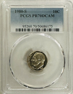 Lot Of 4 Year Run(1978-1981) Perfect PCGS Graded PR70DCAM ROOSEVELT DIMES #OA 06