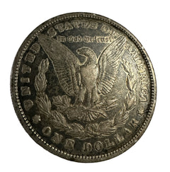 1879-P MORGAN SILVER DOLLAR IN CIRCULATED CONDITION W/ 2-BONUS SILVER NICKEL