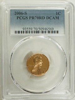 2006-S Proof Lincoln Shield Cent PCGS PR70DCAM( Lowest Price On eBay) # LP 2006