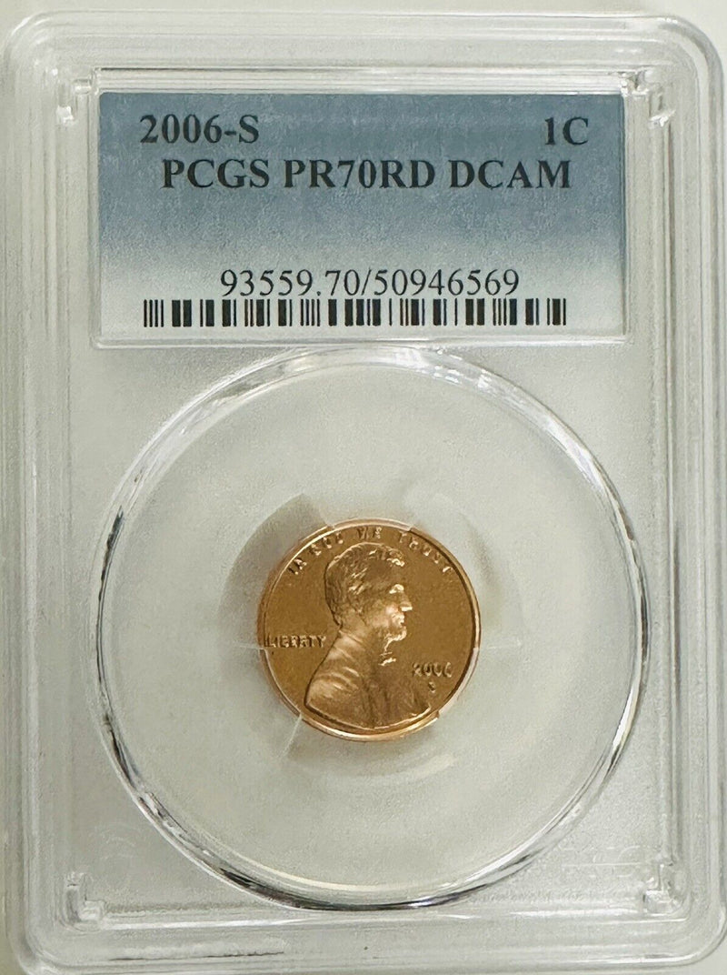 2006-S Proof Lincoln Shield Cent PCGS PR70DCAM( Lowest Price On eBay) # LP 2006
