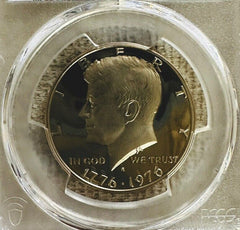 1976 S Proof Kennedy Half Dollar Clad 50C PCGS PR69 DCAM # 1976-S KHD