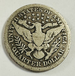 1903-D Barber Silver Quarter  As Pictured # BQ 1903-D