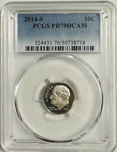 Lot Of 2 Perfect PCGS PR70DCAM COINS~90's & 2000's (top Grade None Better) OA139