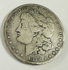 1878 Morgan Silver Dollar Reverse 1878 -7TF - First Year # MSD 1878 7TF