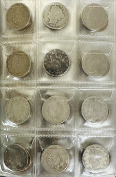 Coin Collection Book W/ 120 Coins Including 12 Silver ( Please Read Description)