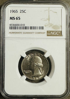 1965 Washington Quarter - NGC MS65 Exact Coin Shown ( Lowest Price On eBay) #124