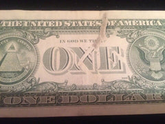 Us Paper Bills $1 Ink Error (very Unique Error)