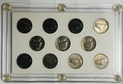 Lot of 11 -Jefferson Wartime Silver Nickels(1942 - 1945) Own A Piece Of History