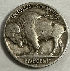 1937-D 5C Buffalo Nickel Extra Fine Lot # 1937-D (2)