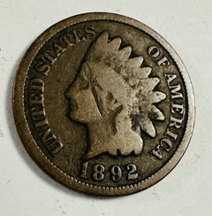 Indian Head Cents 1890's Lot of 3 Year Run (1890-1892 )# IHP #36  (90-92)