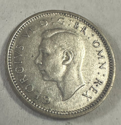 Lot Of 2 Great Britain 3 Pence Silver AU