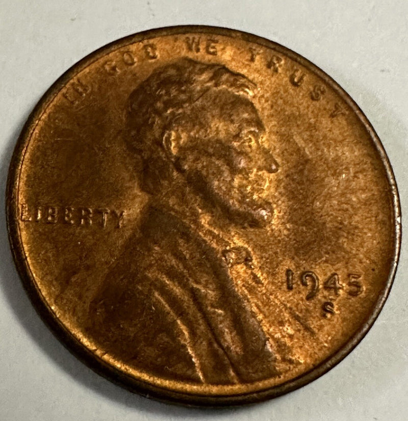 1945 S Lincoln Wheat CENT Uncirculated Lot # LP 1945-S “FREE SHIPPING “ Low Prc