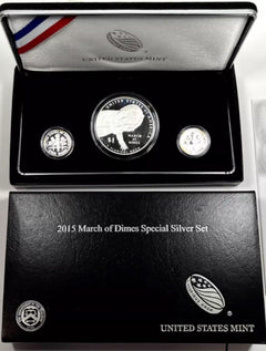 2015 March of Dimes Special Silver Set in Original Govt.  Packagaing & COA #02