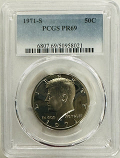 lot of 2 1971-S PCGS Graded coins (lot # OA 20) "low price' PCGS BOOK VALUE $28