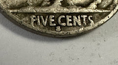 1935 S INDIAN HEAD "BUFFALO" NICKEL  *VERY FINE*   *FREE SHIPPING* #1935-S VF 01