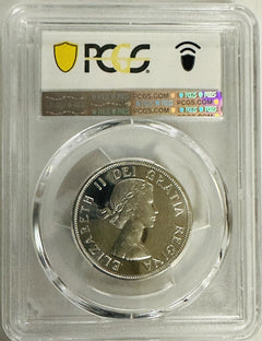 1964 Canadian 50C-PCGS PL66CAM- Spotless Gem- "Free Shipping"# OA 56(lowest Prc)
