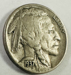 1937-D 5C Buffalo Nickel XF Details As Pictured # BN 1937-D XF AP