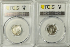 Lot Of 2 Roosevelt Dimes 1960 P &D PCGS MS66 # RD 1960 P&D MS66