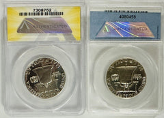 Lot Of 2 ANACS 1959 Franklin Half Dollar Graded PF65 (low Price)